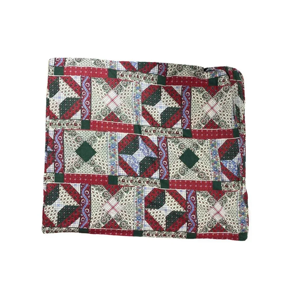 Vintage Gorgeous Sheets Set King Size 3 Pc Pillowcases Flat Bandana Patchwork